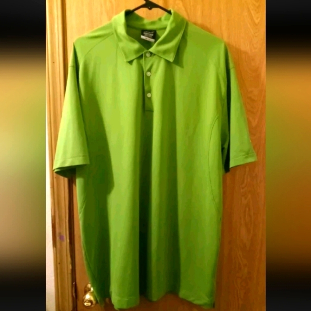 Nike Men's Lime Green Dri-fit Golf Polo Men's XL Great Condition Light Weight